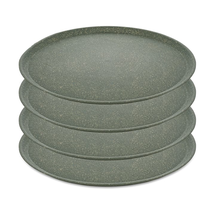 Connect bord Ø25,5 cm 4-pack - Nature ash grey - Koziol