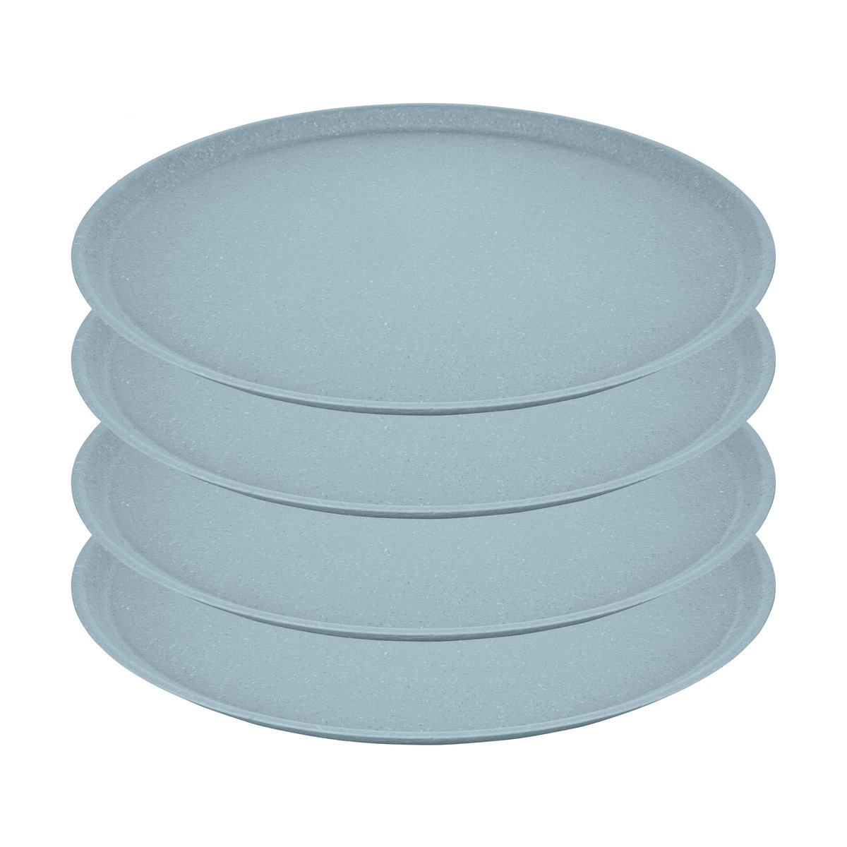 Koziol Connect bord o25,5 cm 4-pack Nature flower blue