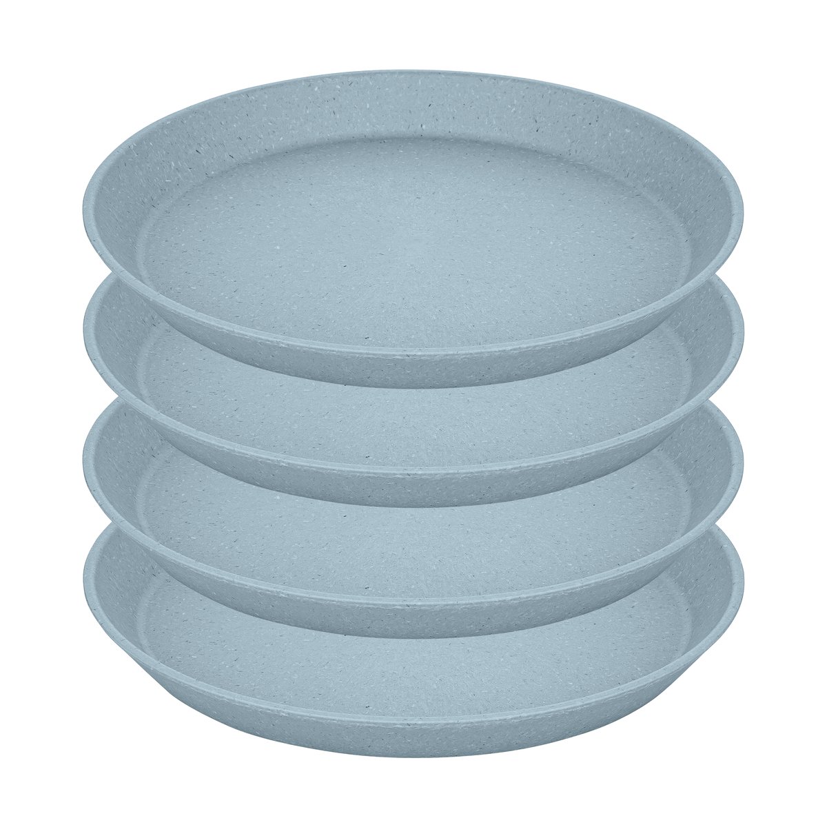 Koziol Connect bordje o20,5 cm 4-pack Nature flower blue