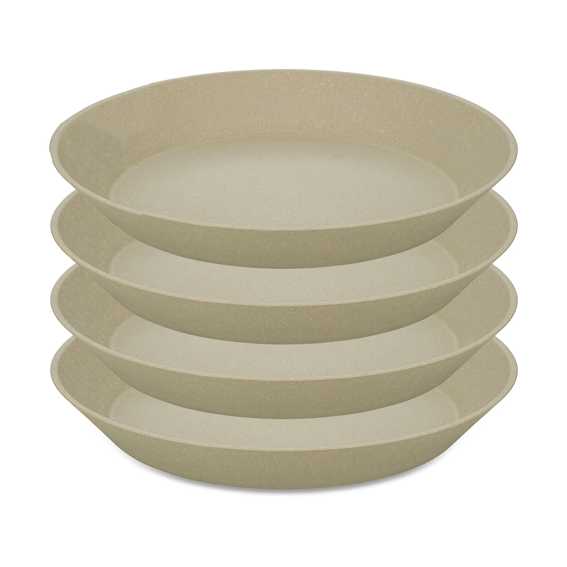 Connect diep bord Ø24 cm 4-pack, Nature desert sand Koziol