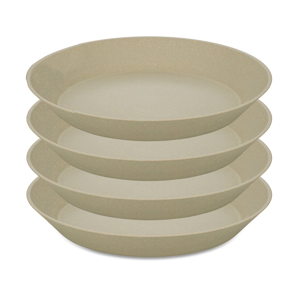 Koziol Connect diep bord o24 cm 4-pack Nature desert sand