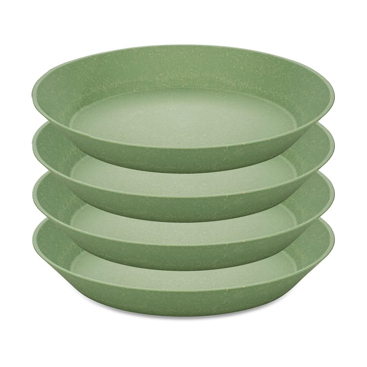 Connect diep bord Ø24 cm 4-pack - Nature leaf green - Koziol