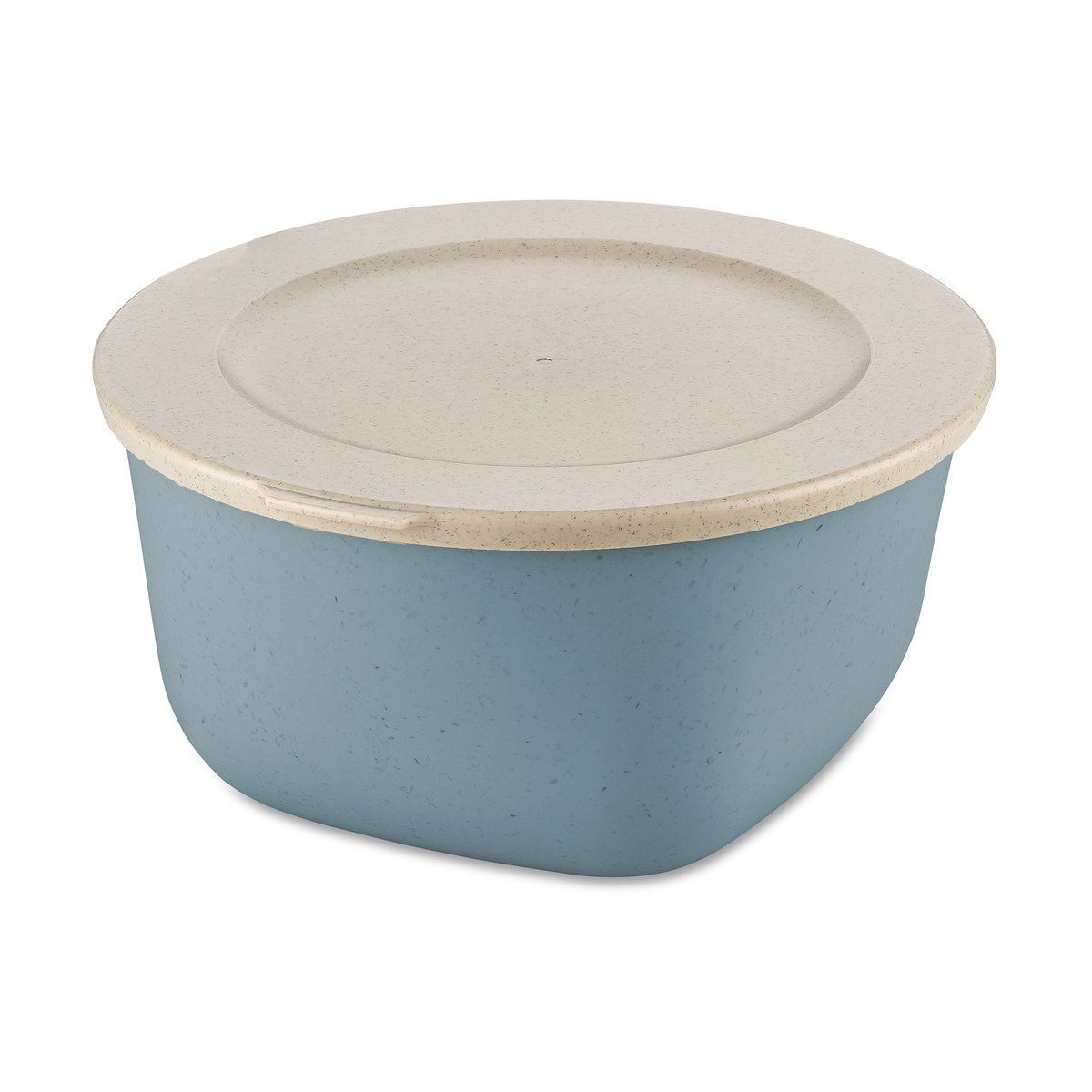 Koziol Connect kom/beslagkom met deksel 2 l Nature flower blue