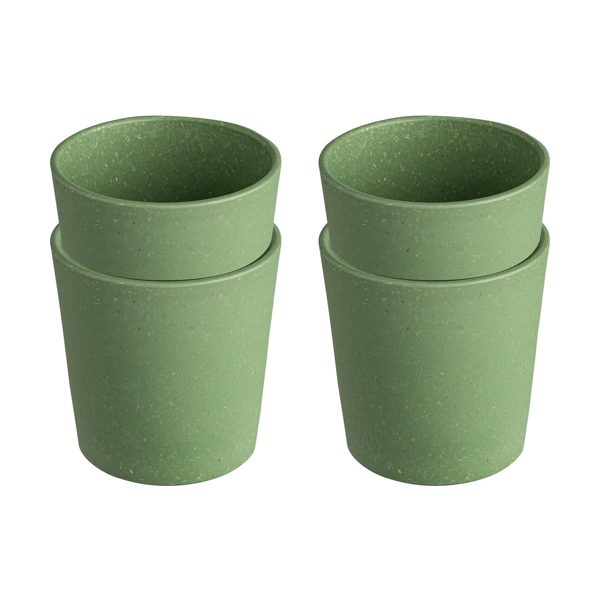 Koziol Connect kop S 19 cl 4-pack Nature leaf green