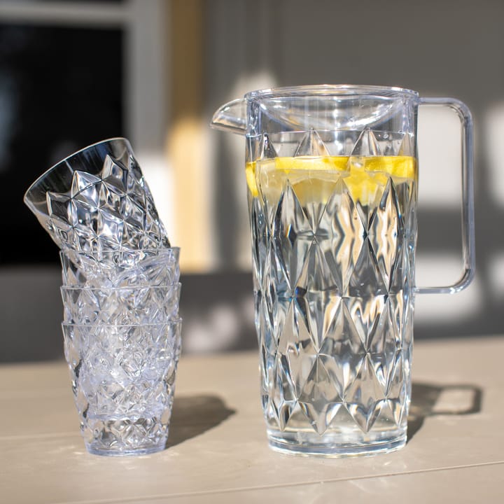 Crystal karaf incl. 4 glazen, Kristalhelder Koziol