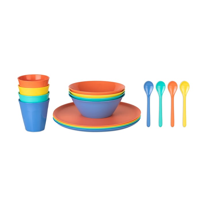 Nora Lollipop serviesset 16-delig - Multi - Koziol