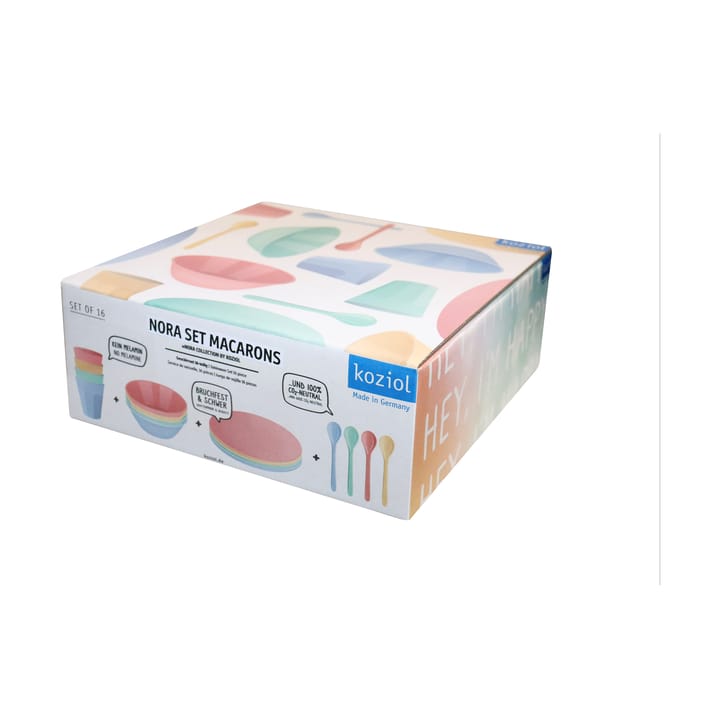 Nora Macarons servies 16-delig, Multi Koziol