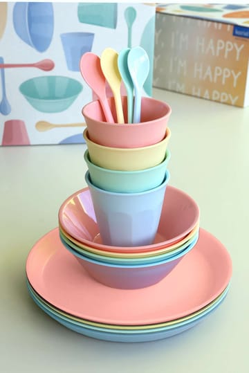 Nora Macarons servies 16-delig - Multi - Koziol