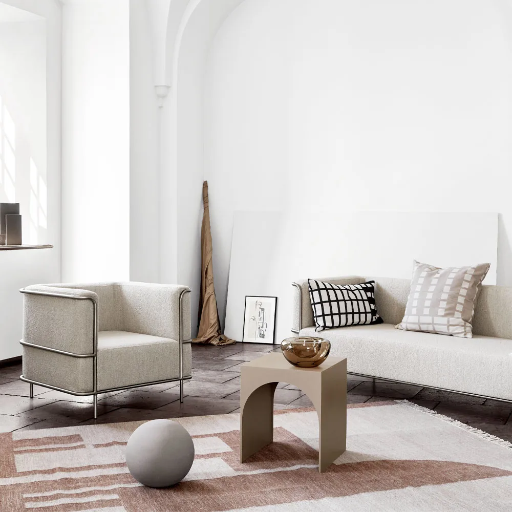 Arch bijzettafel, beige, small Kristina Dam Studio