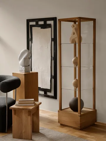 Artisan kruk 30x40 cm - Warm gelakt eik - Kristina Dam Studio