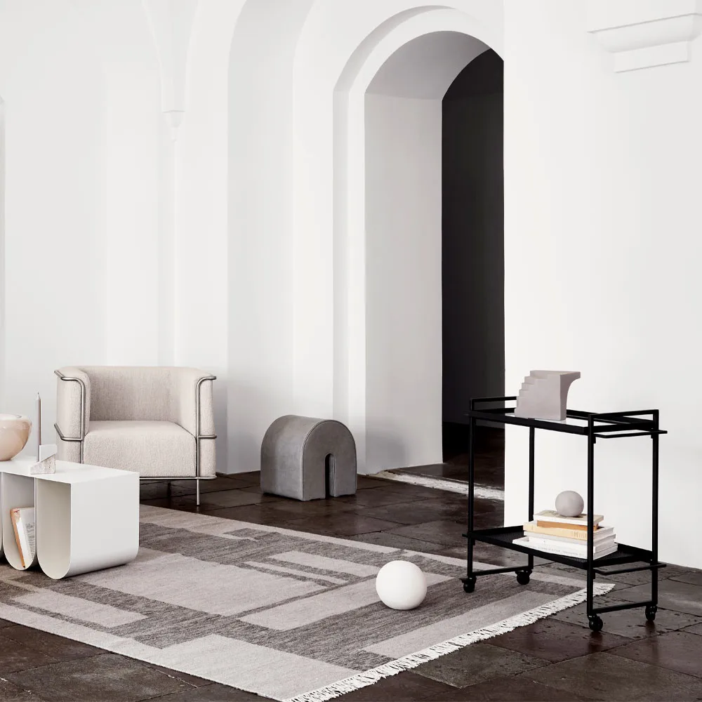 Bauhaus serveertrolley, black Kristina Dam Studio