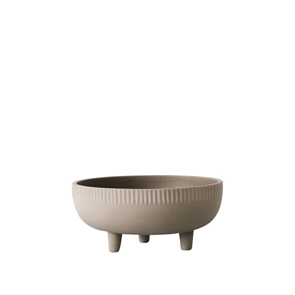 Kristina Dam Studio Bowl kom grey engobe, medium | Scandinavisch Interieur | Decoratieve schalen | Grijs