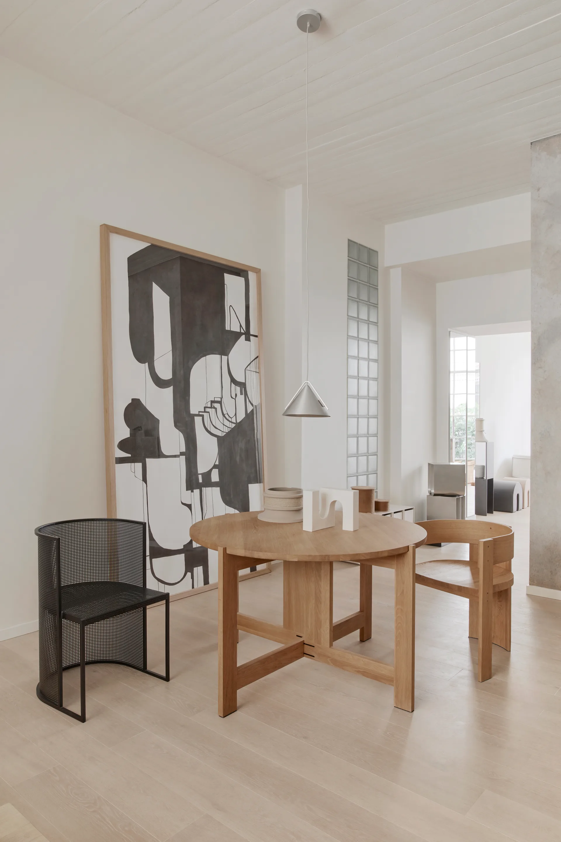 Collector stoel, Warm gelakt eik-walnoot Kristina Dam Studio