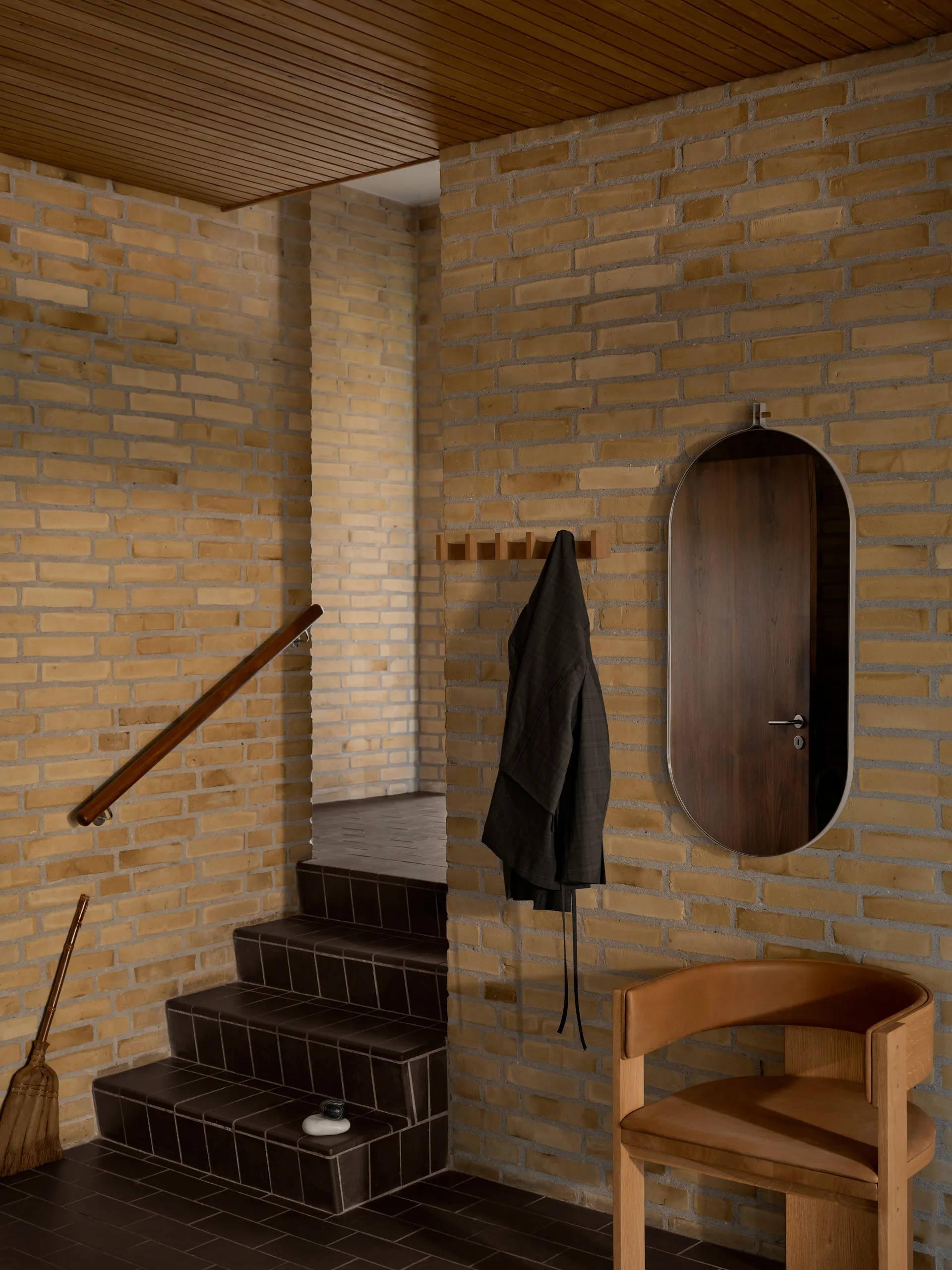 Column kapstok 49 cm, Warm geolied eik Kristina Dam Studio