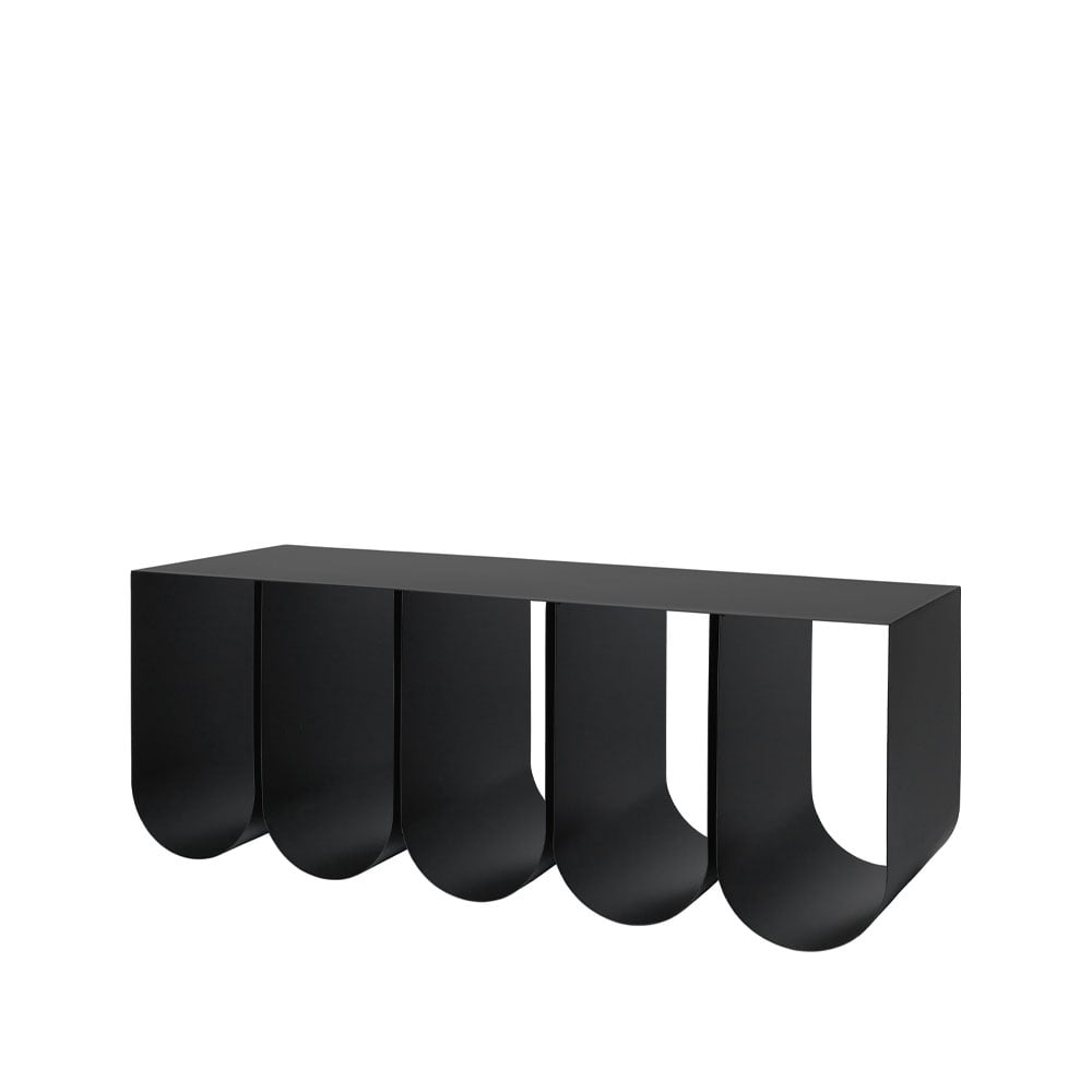 Kristina Dam Studio Curved bankje black | Scandinavisch Interieur | Banken | Zwart