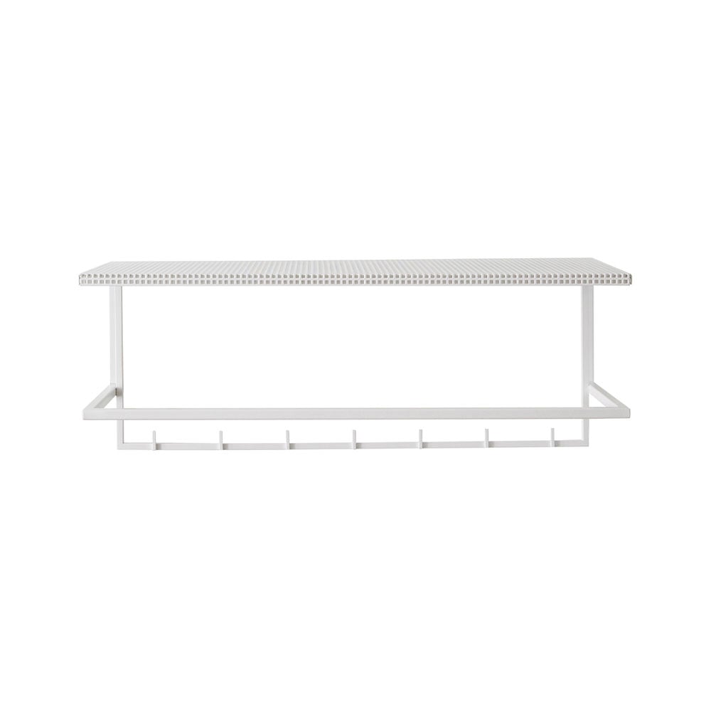 Kristina Dam Studio Grid hoedenplank white | Scandinavisch Interieur | Garderobehaken & hoedenplanken | Wit