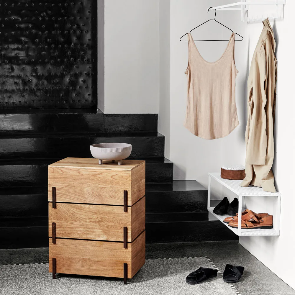 Grid wandrek, white Kristina Dam Studio