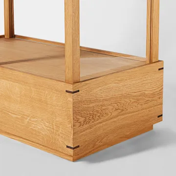 Japanese vitrinekast large - Warm geolied eik - Kristina Dam Studio