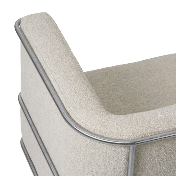 Modernist loungefauteuil - stof orsetto col.01/2 beige - Kristina Dam Studio