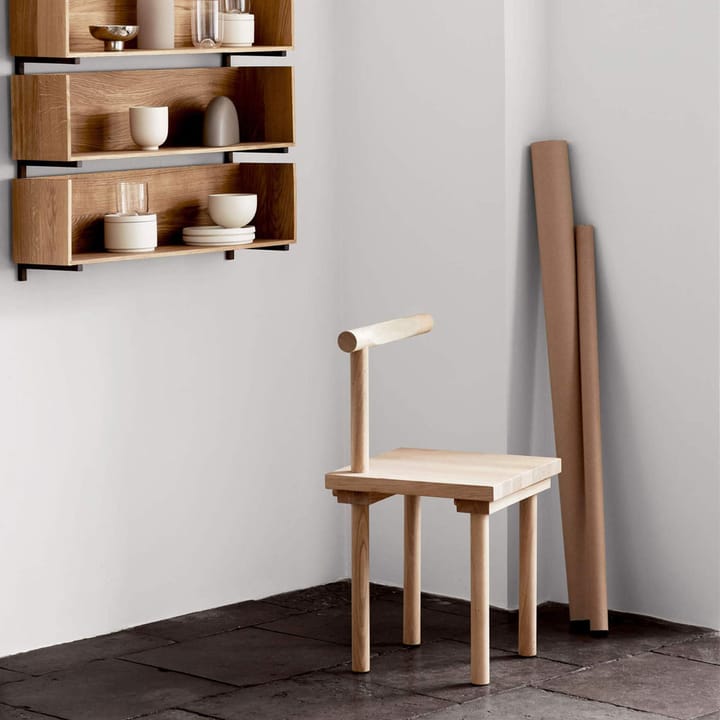Sculptural stoel, oak Kristina Dam Studio