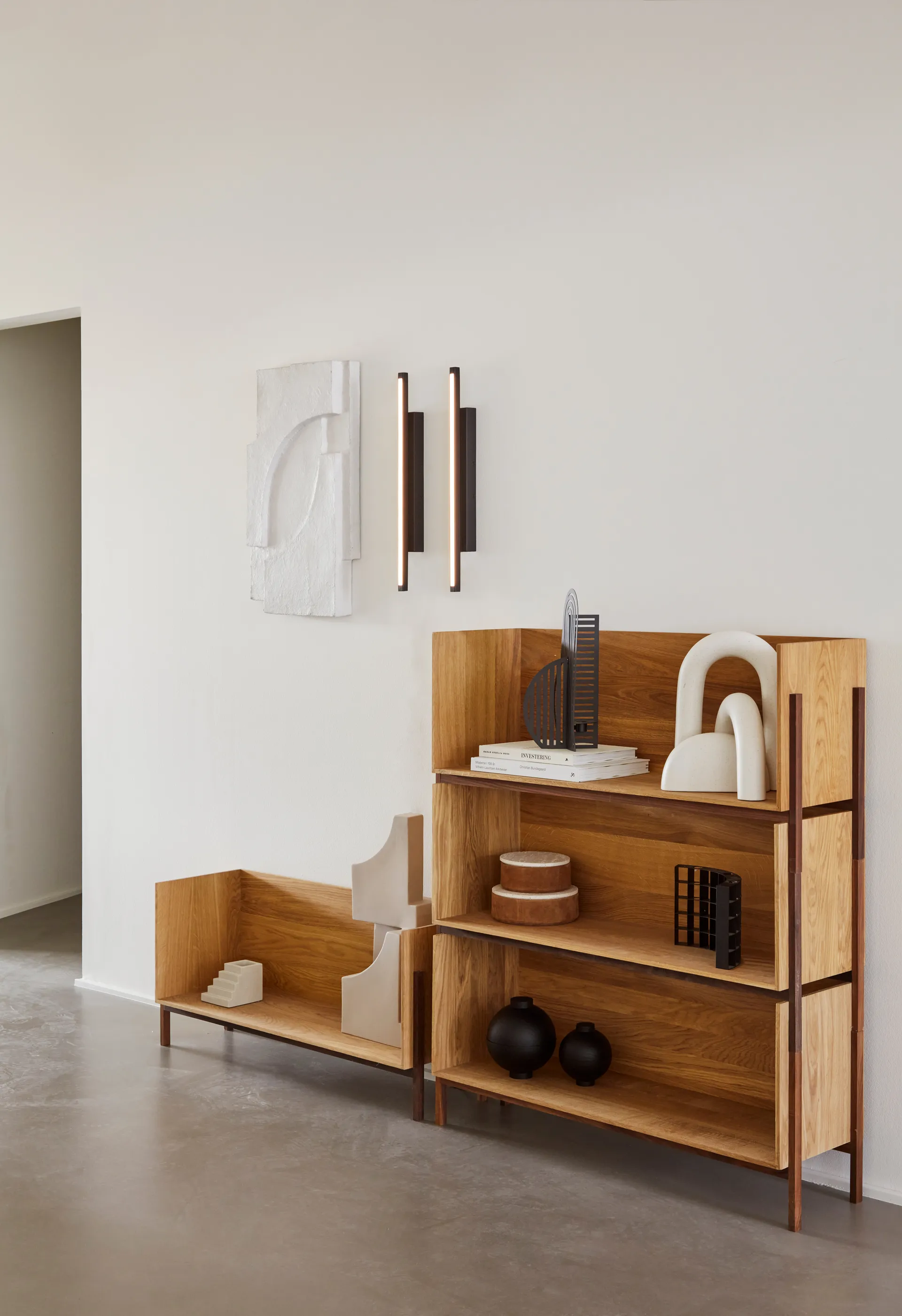 Serif Relief wanddecoratie M, Offwhite Kristina Dam Studio