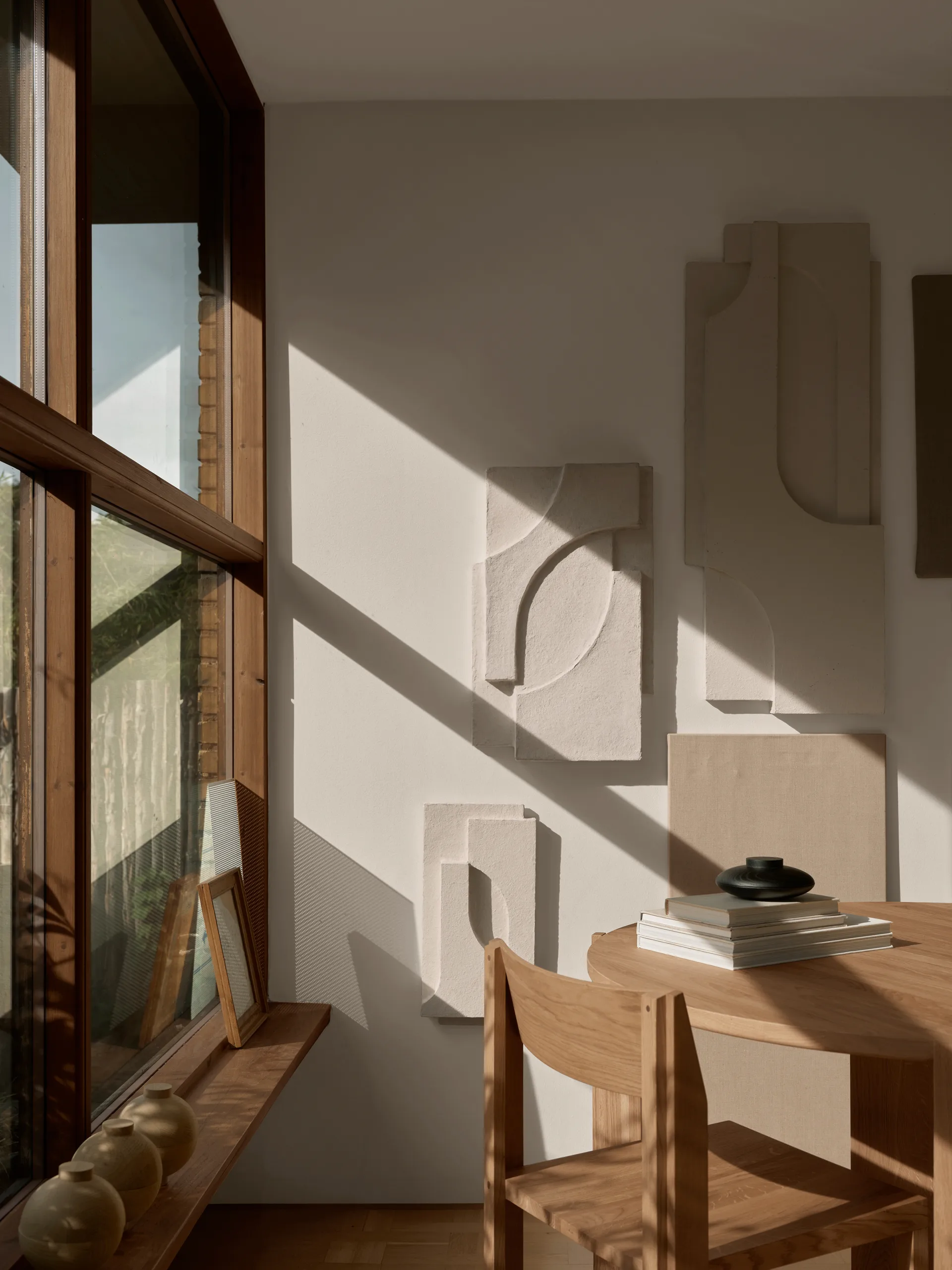 Serif Relief wanddecoratie S, Offwhite Kristina Dam Studio