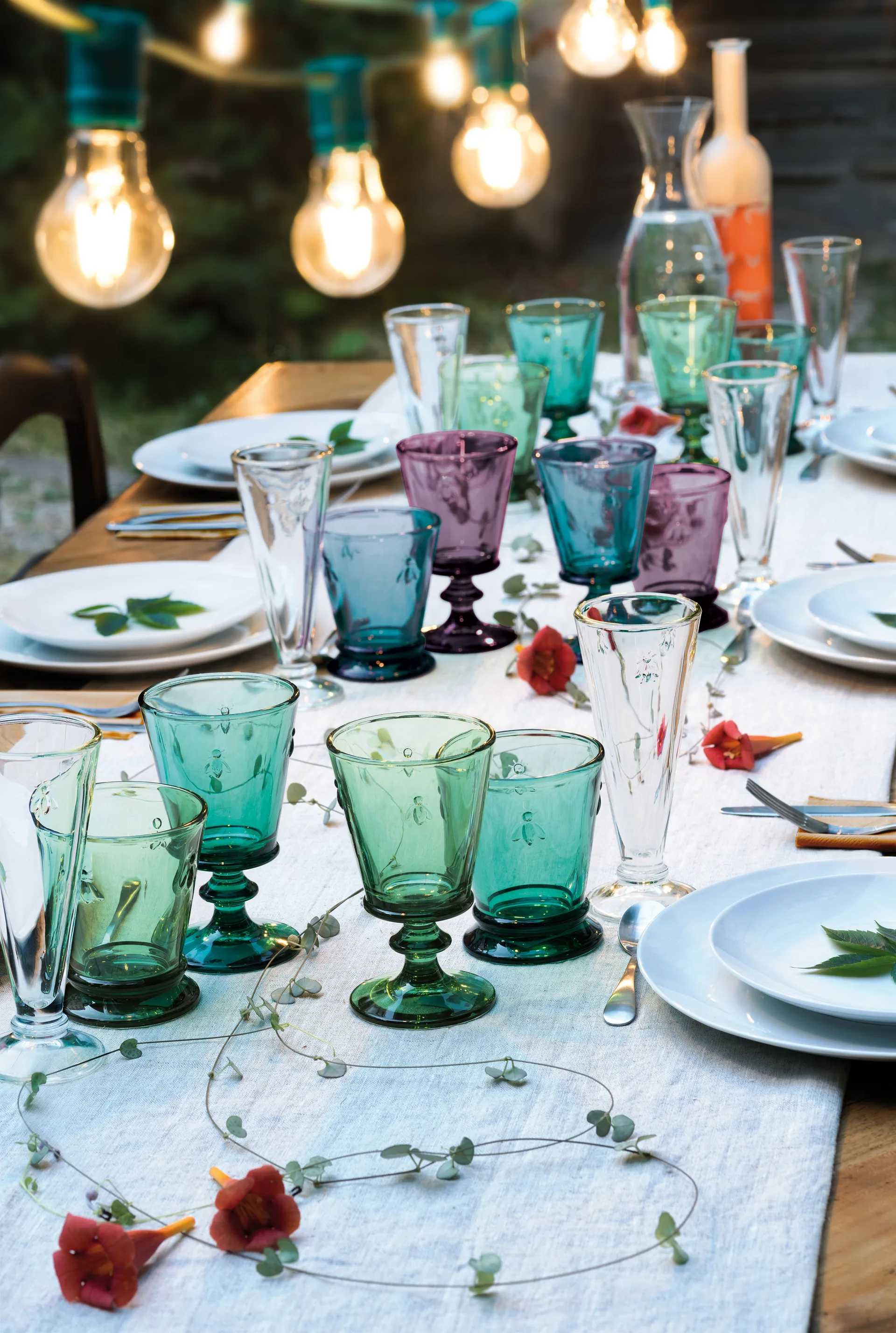 Abeille wijnglas 24 cl 6-pack, Donkerblauw La Rochère