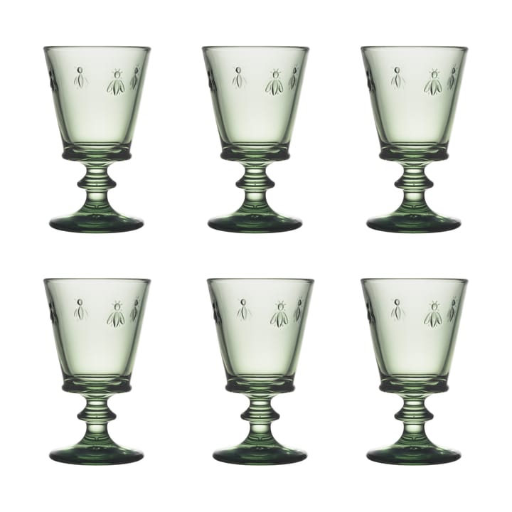 Abeille wijnglas 24 cl 6-pack - Groen - La Rochère