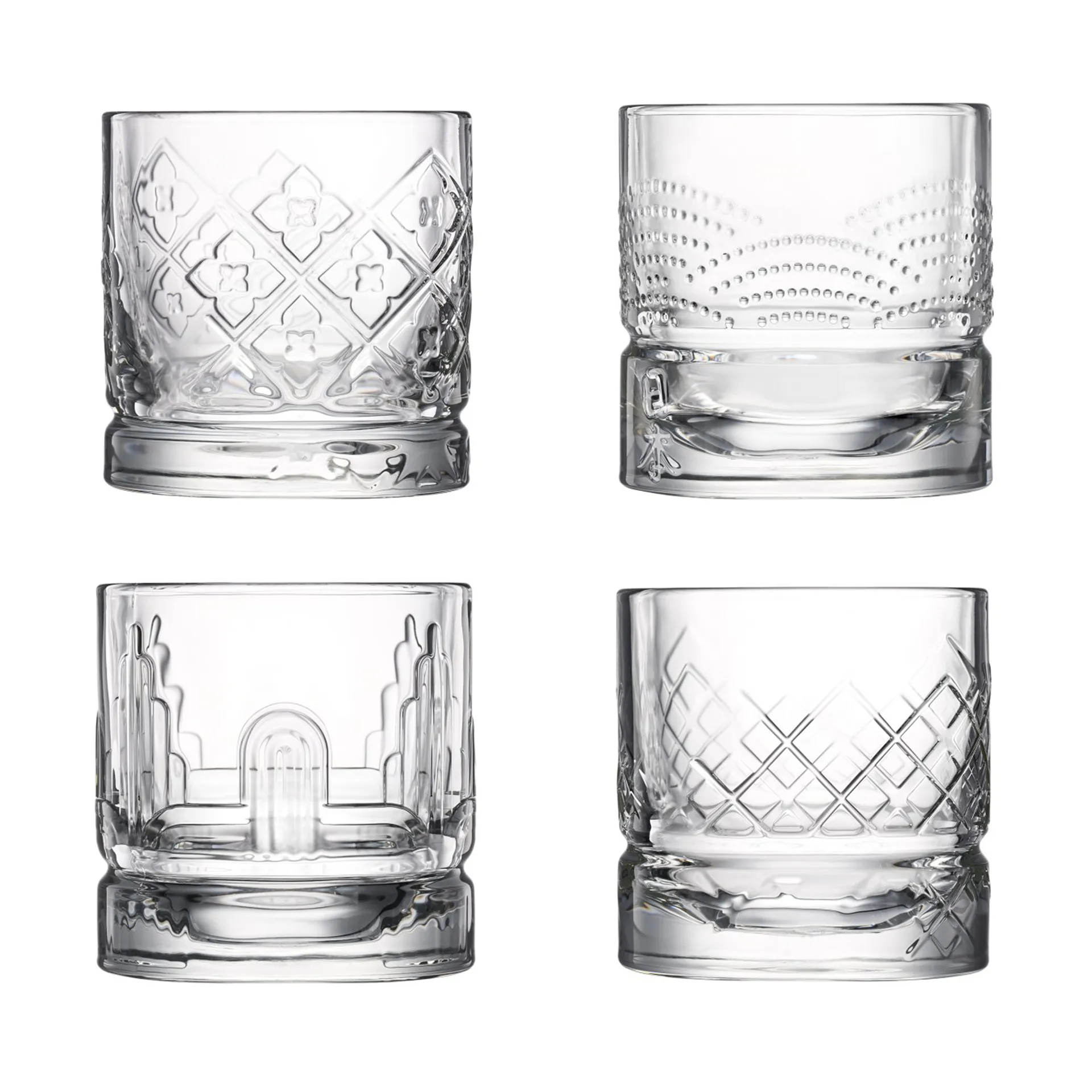 Dandy whiskeyglas 4-delig, Transparant La Rochère