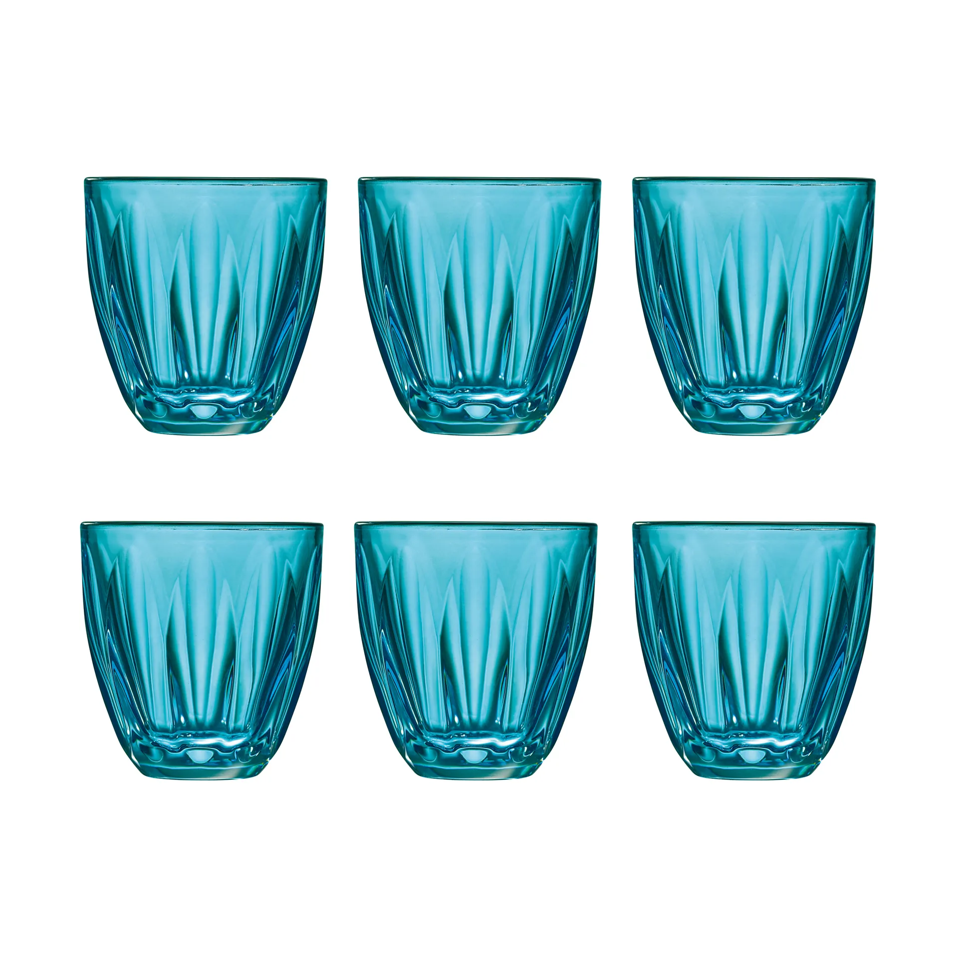 Lily waterglas 6-pack, Blauw La Rochère
