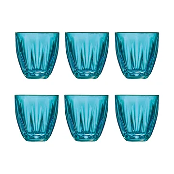 Lily waterglas 6-pack - Blauw - La Rochère