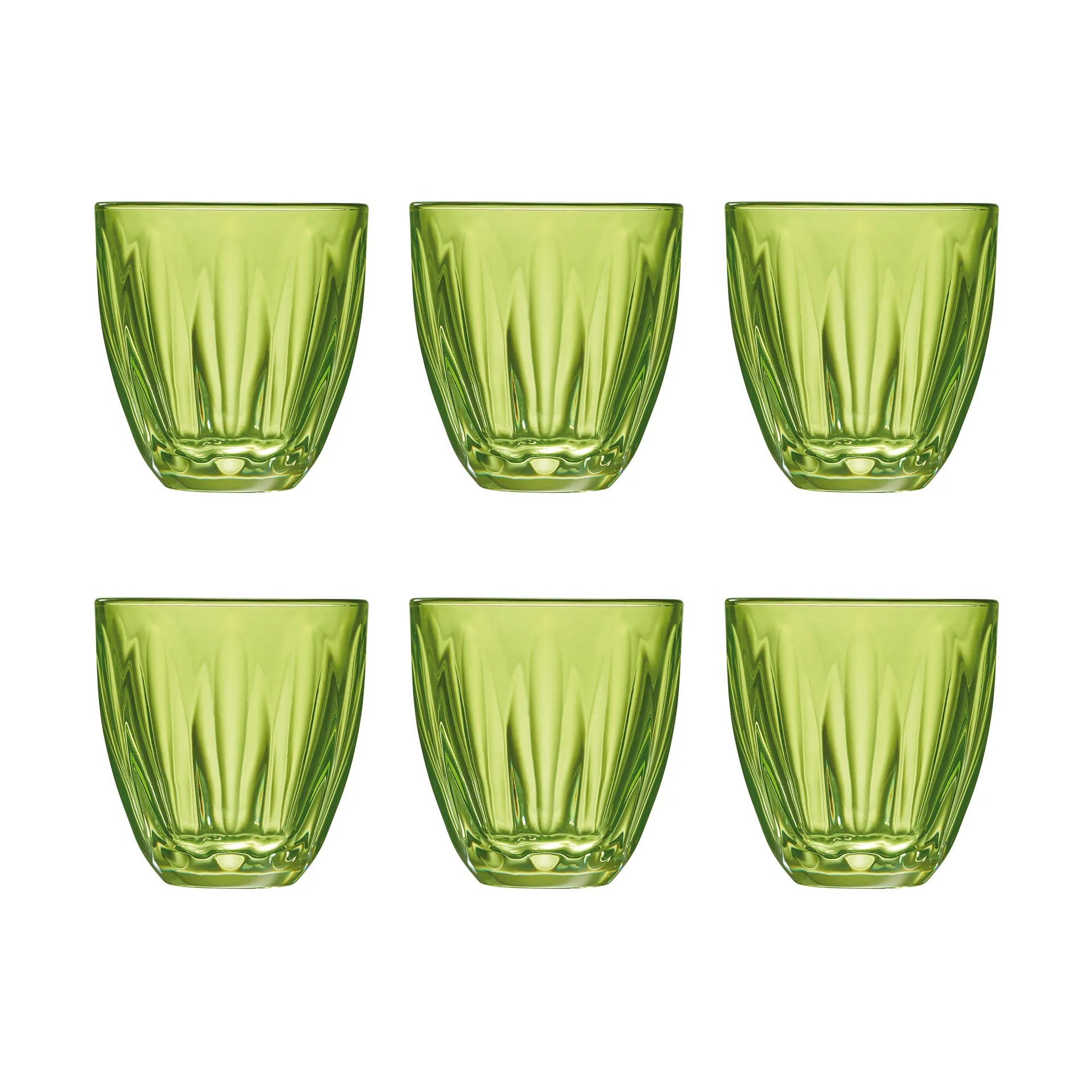 Lily waterglas 6-pack, Kiwi‑groen La Rochère