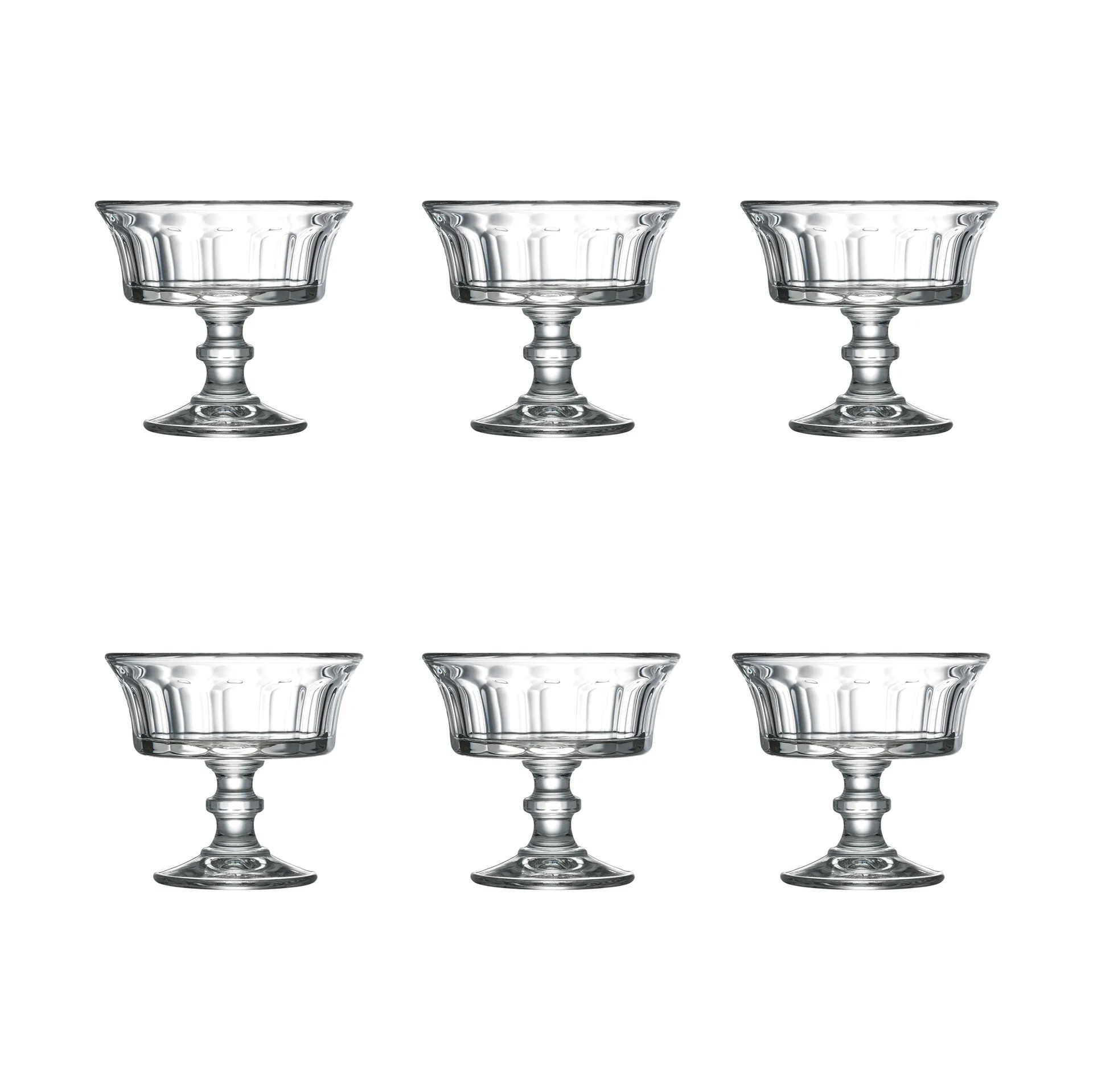 Perigord champagnecoupe 22 cl 6-pack, Transparant La Rochère