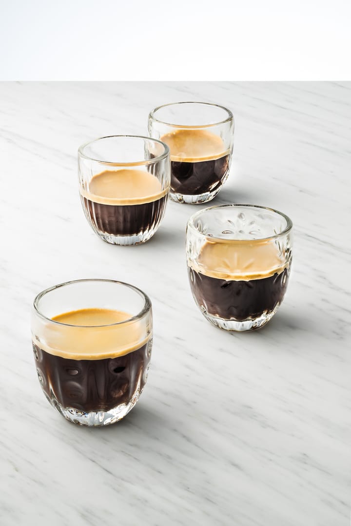 Troquet espressoglas 10 cl 4-delig, Transparant La Rochère