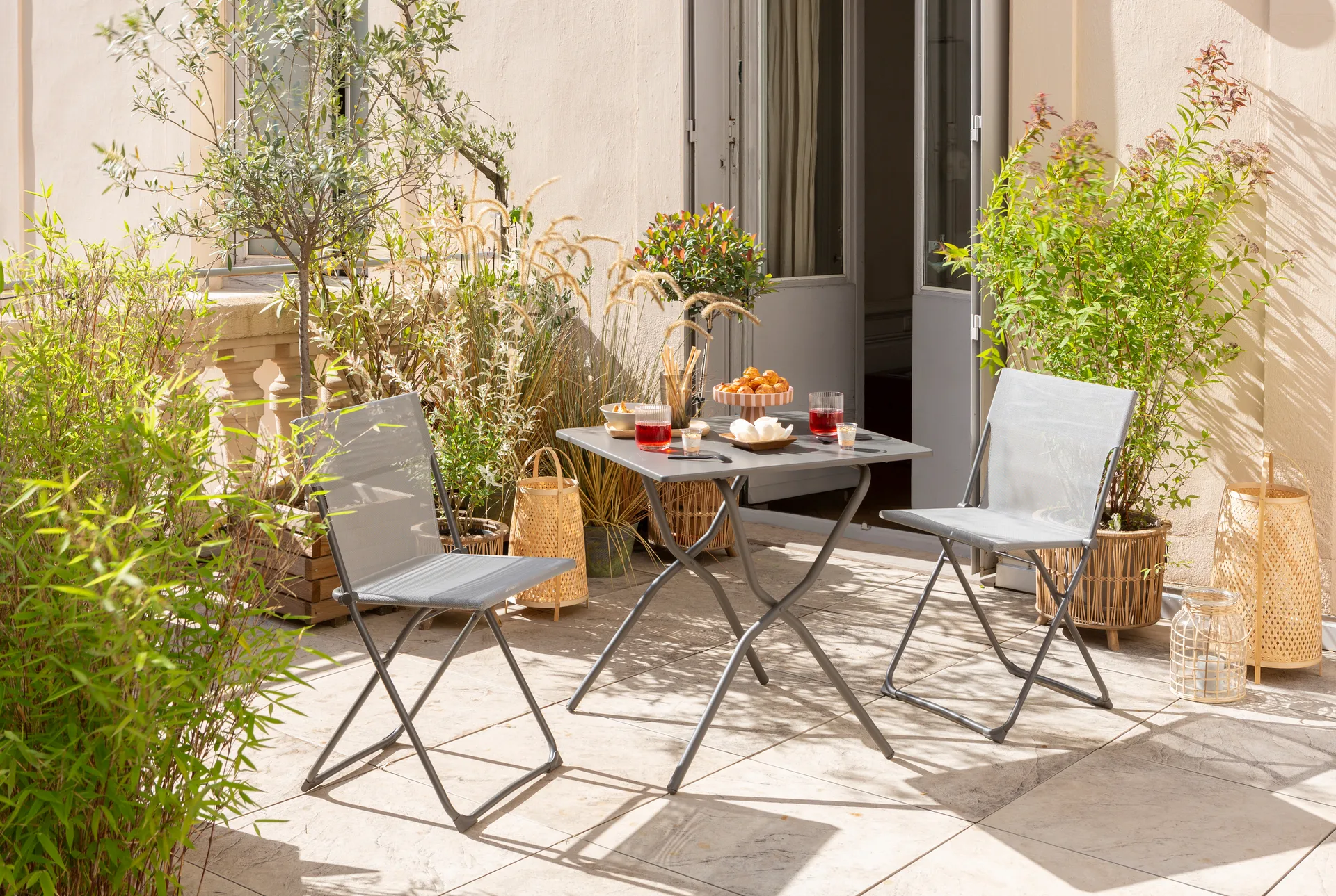 Balcony II tafel, Titane (grijs) Lafuma