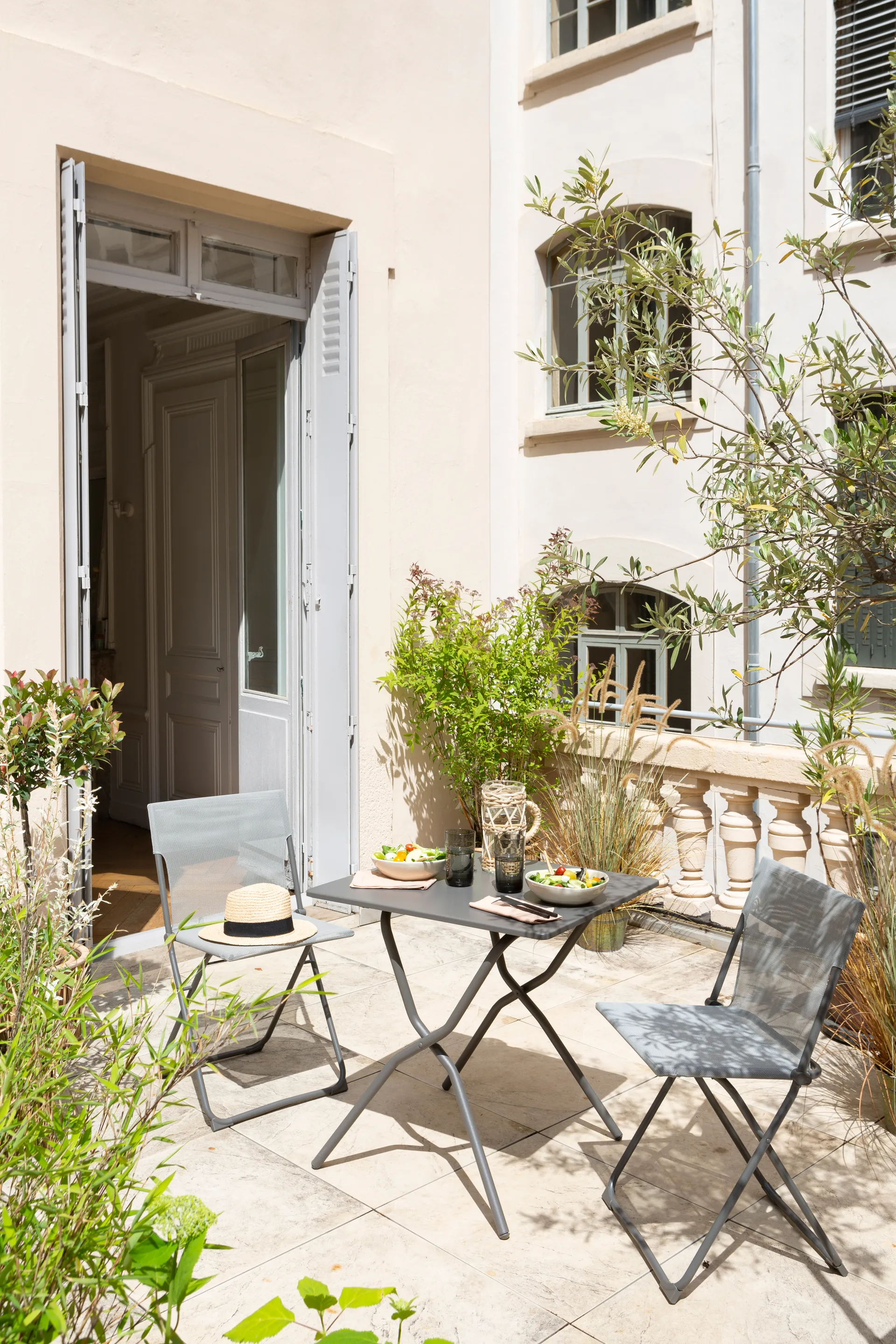 Balcony tafel, Titanium/grijs Lafuma