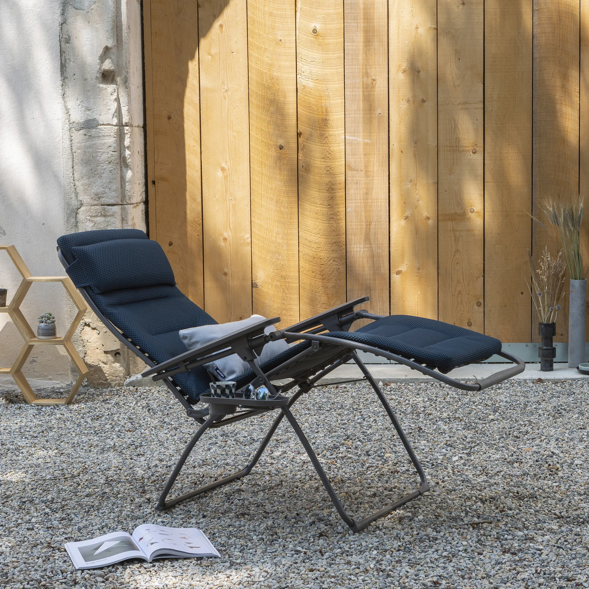 Relax 803 ligstoel, Bleu Encre Lafuma