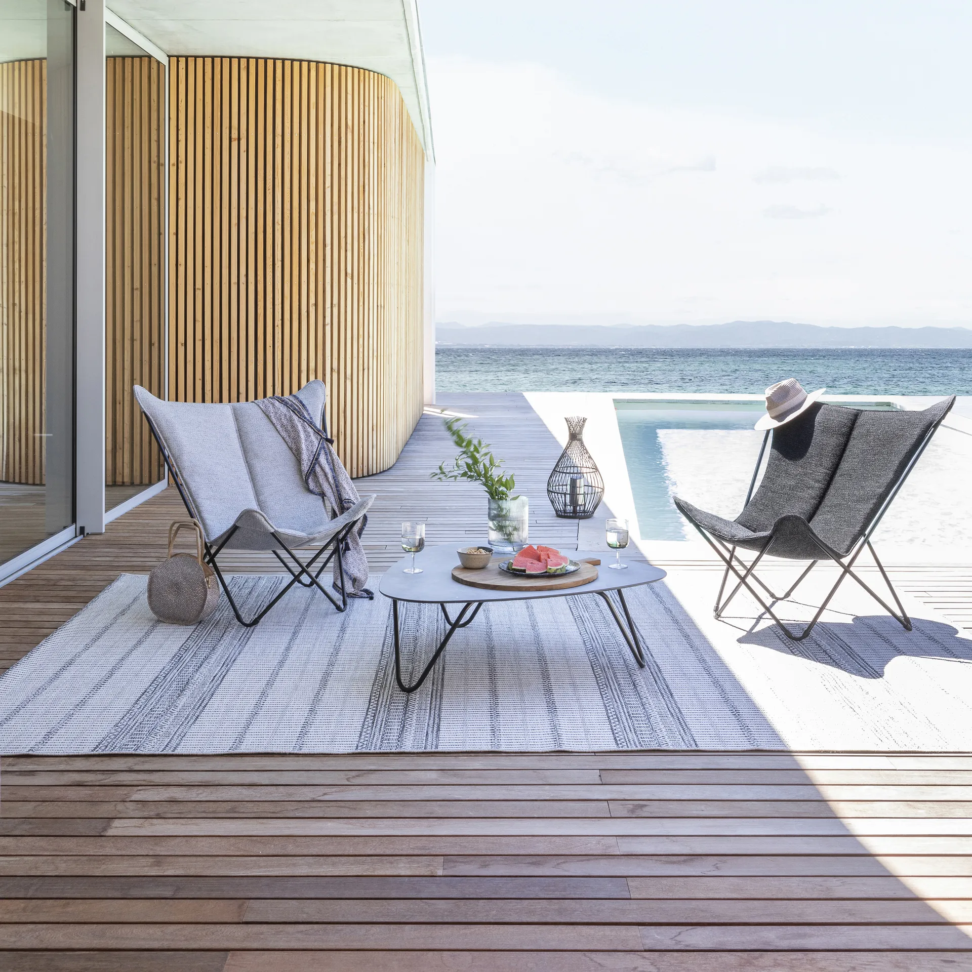 Sphinx zonnestoel, Sunbrella Ebene Lafuma