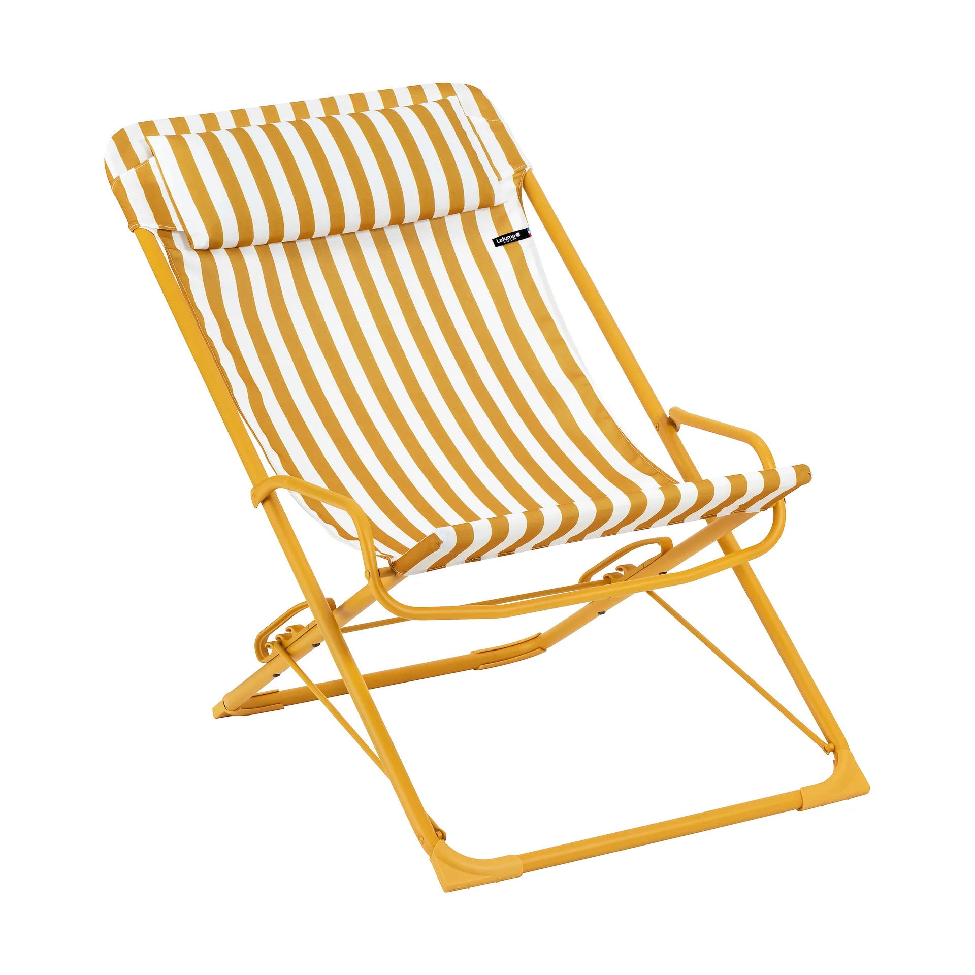Transaswing Colorblock ligstoel, Rayure Miel (geel) Lafuma