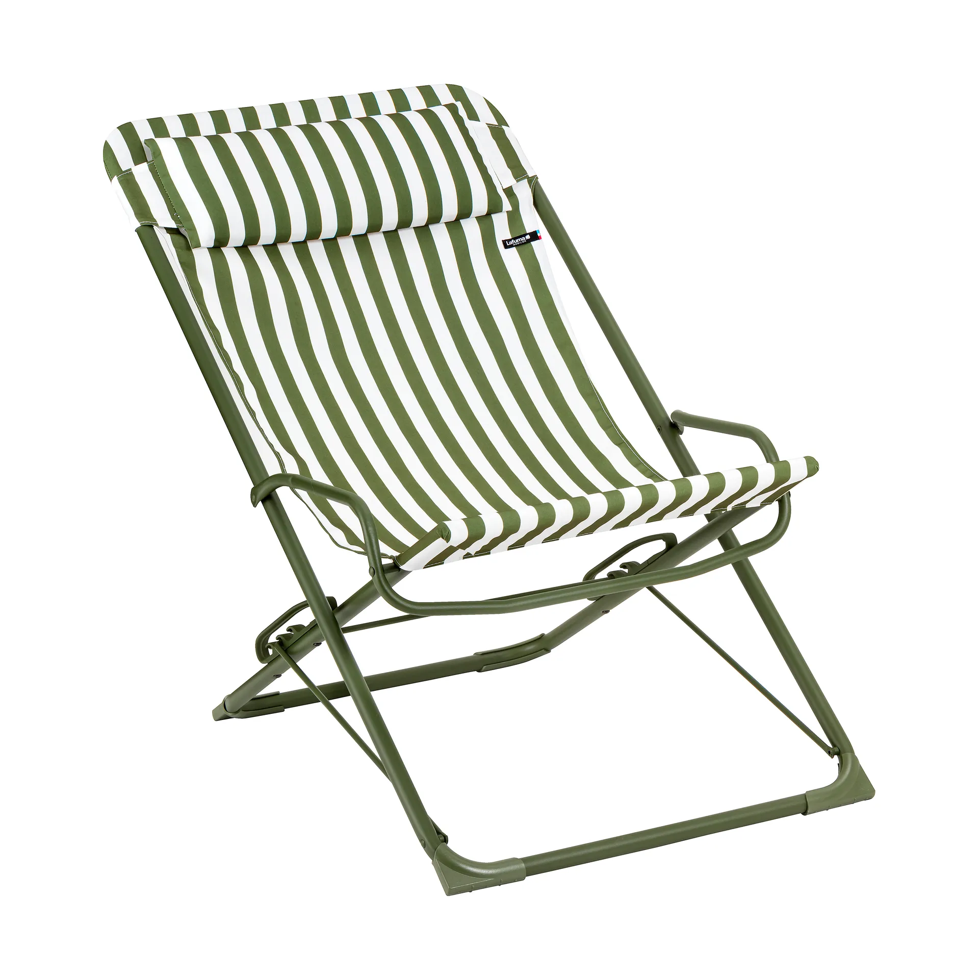 Transaswing Colorblock ligstoel, Rayure Moss (groen) Lafuma