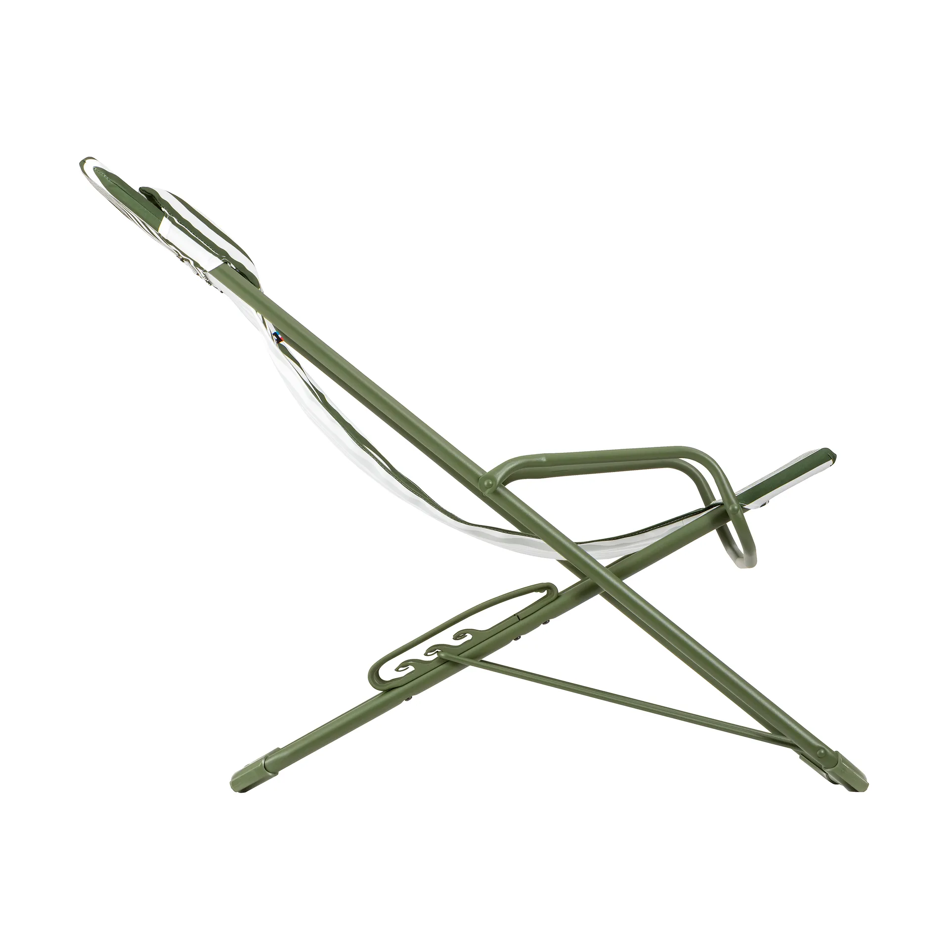 Transaswing Colorblock ligstoel, Rayure Moss (groen) Lafuma