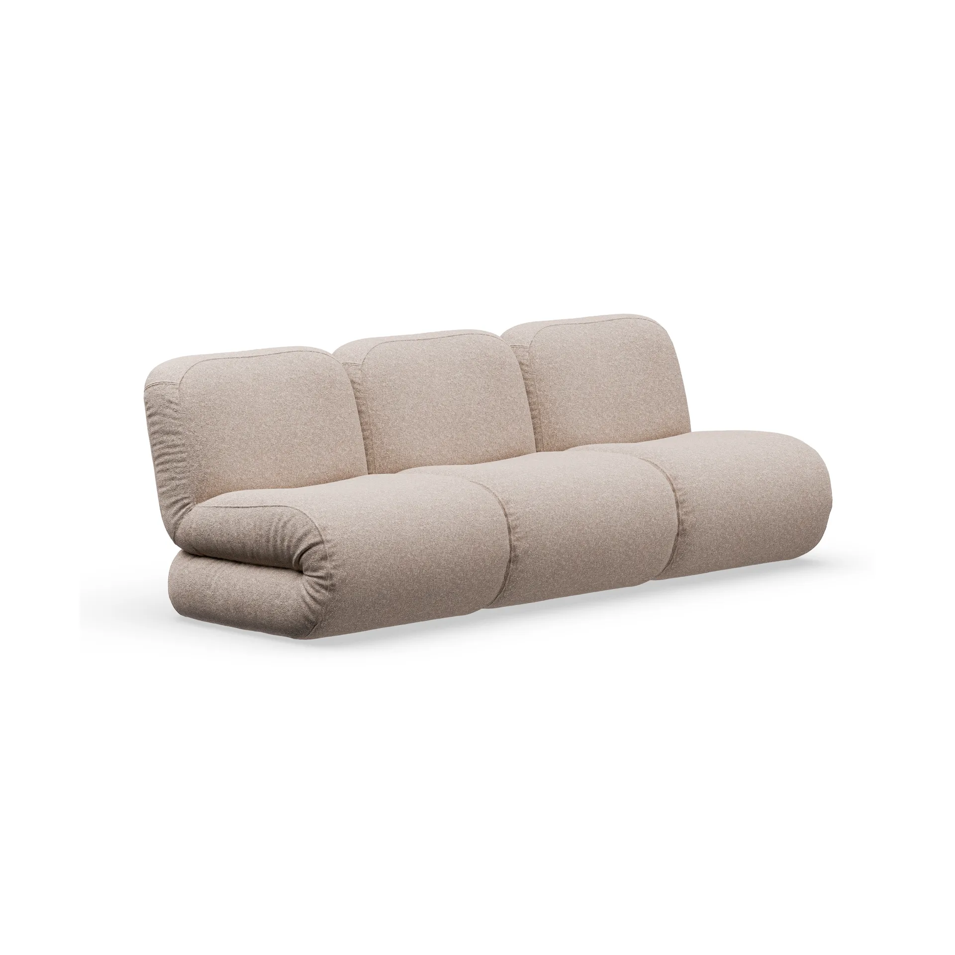 BAU bank 3-zits, Zero beige,  Lammhults