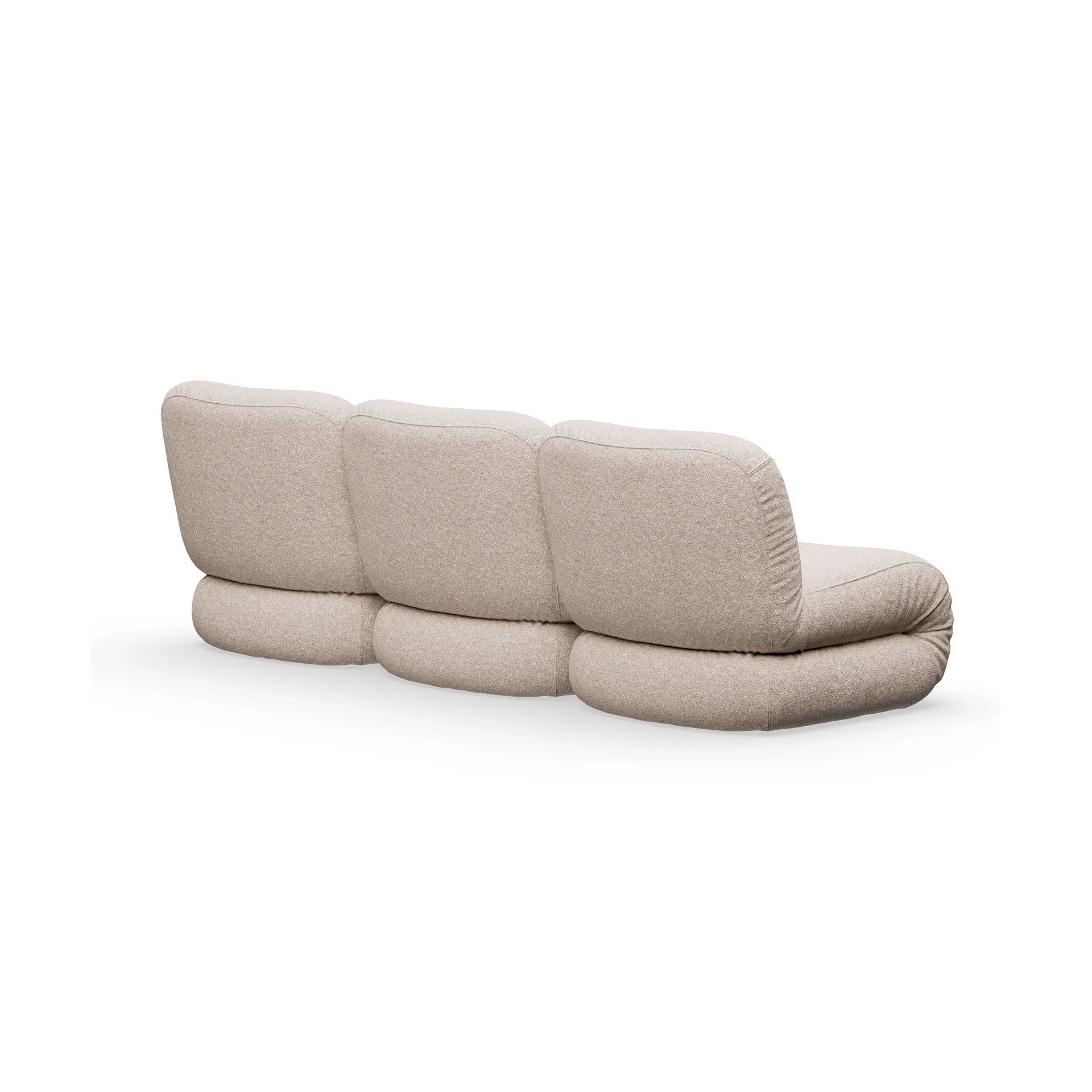 BAU bank 3-zits, Zero beige,  Lammhults