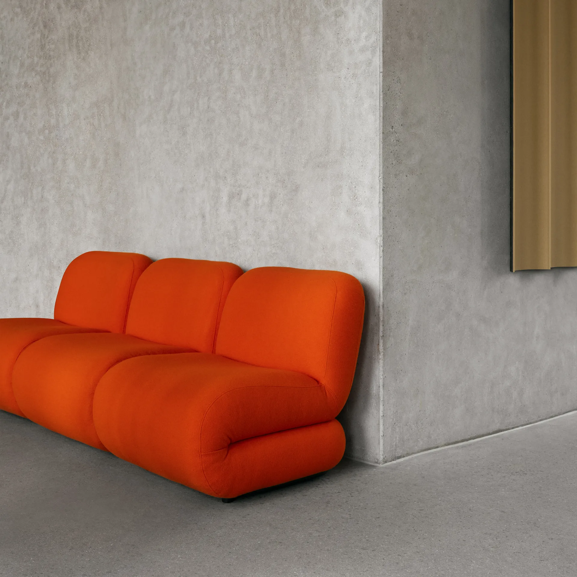 BAU bank 3-zits, Zero beige,  Lammhults