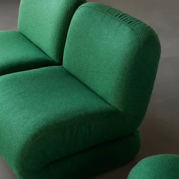 BAU fauteuil - Divina melange-donkergroen, recht - Lammhults