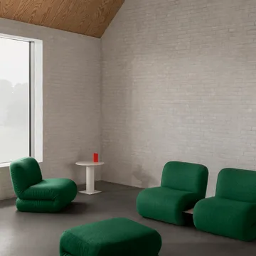 BAU fauteuil - Divina melange-donkergroen, recht - Lammhults