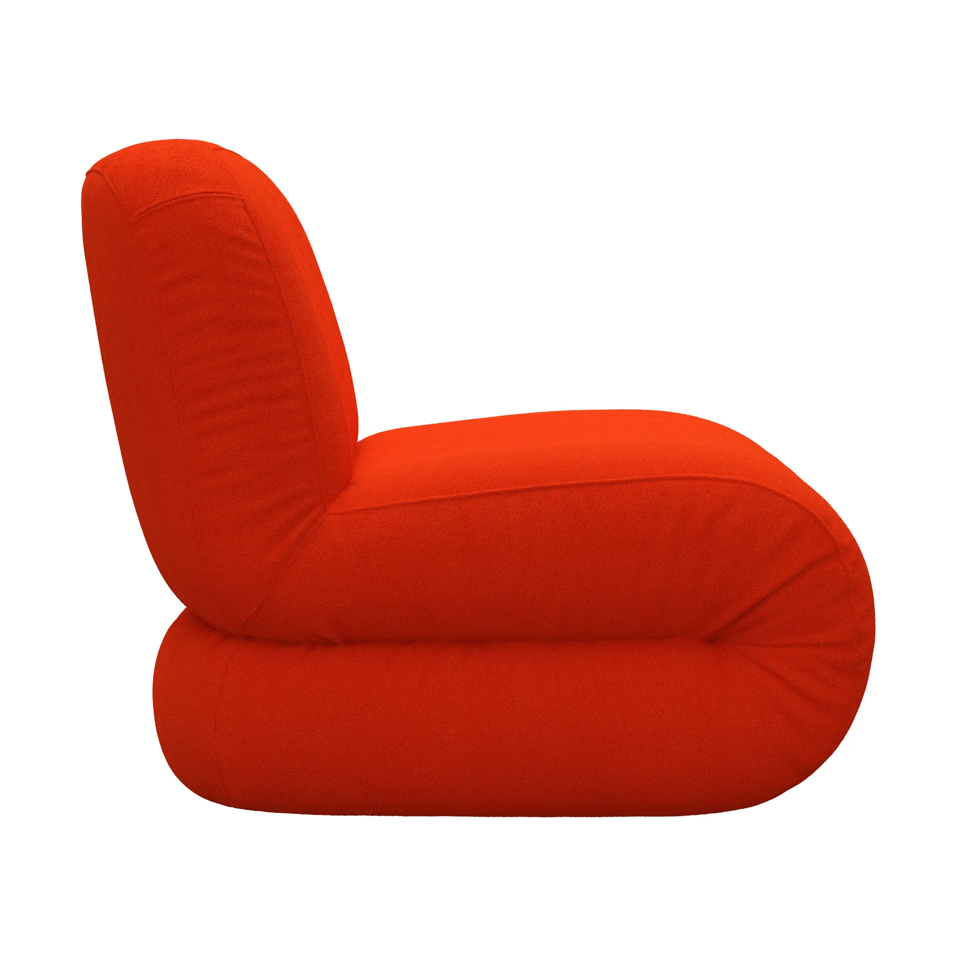 BAU fauteuil, Vidar 0542 rood, recht Lammhults