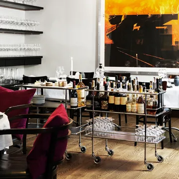 Cargo serveerwagen - Wit laminaat-chroom - Lammhults