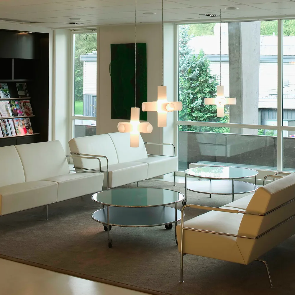 Chicago III salontafel, Zwart laminaat-chroom Lammhults