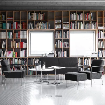 Chicago III salontafel - Zwart laminaat-chroom - Lammhults